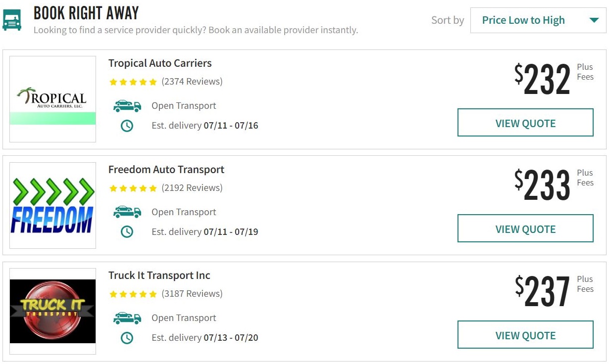 Car Transport Quotes