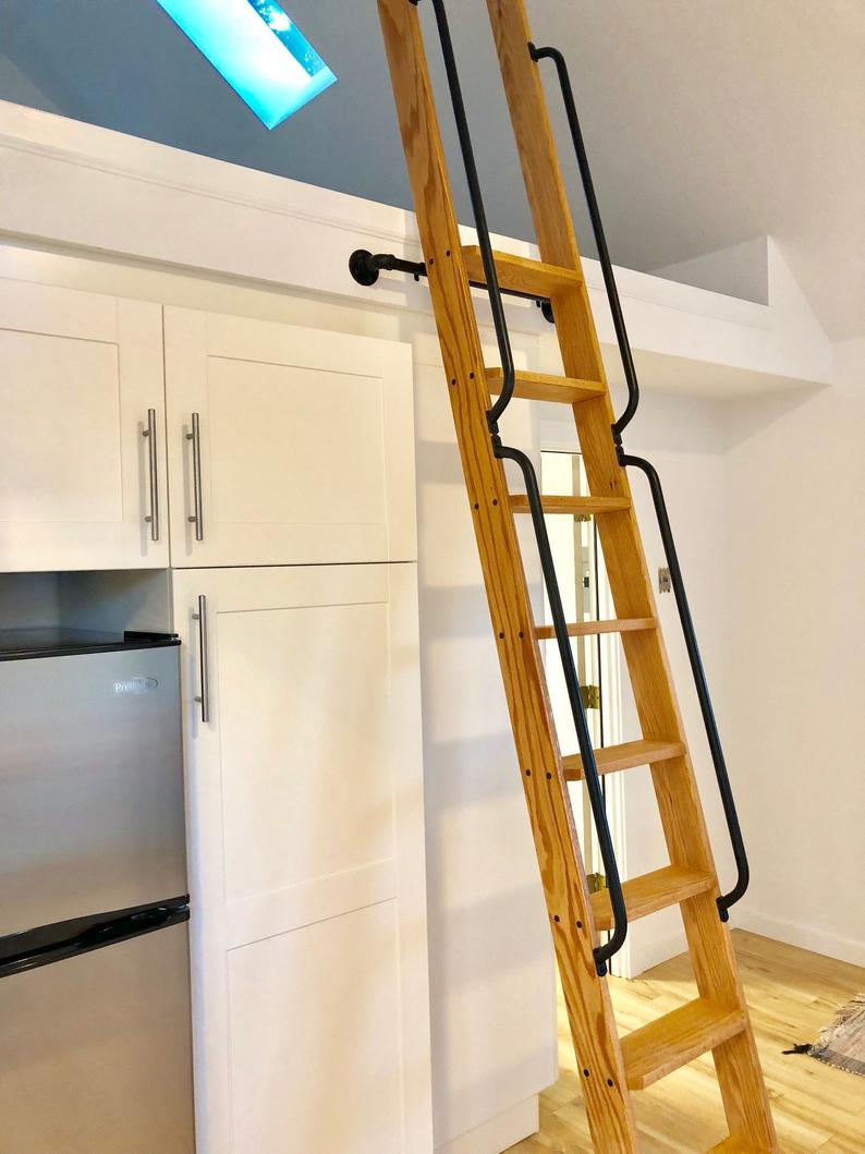 custom wood loft ladder shipping custom woodwork