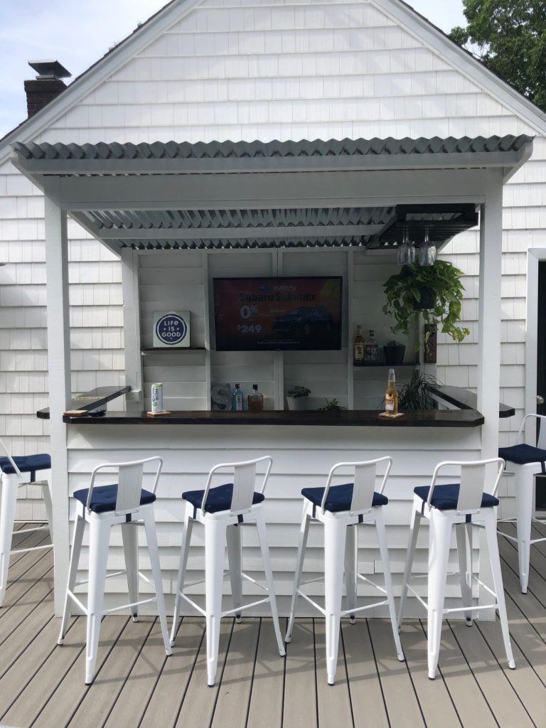 bar at home, staycation goals