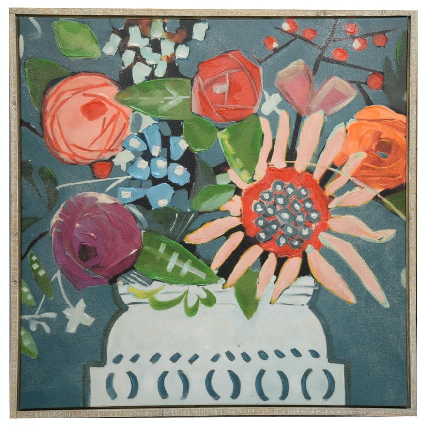 colorful floral abstract painting, 2020 holiday gift guide