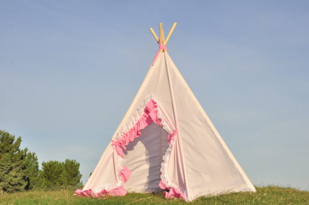 etsy pink kids tent