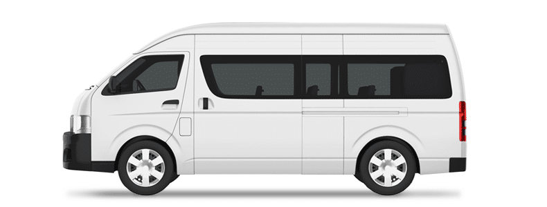 white camper van