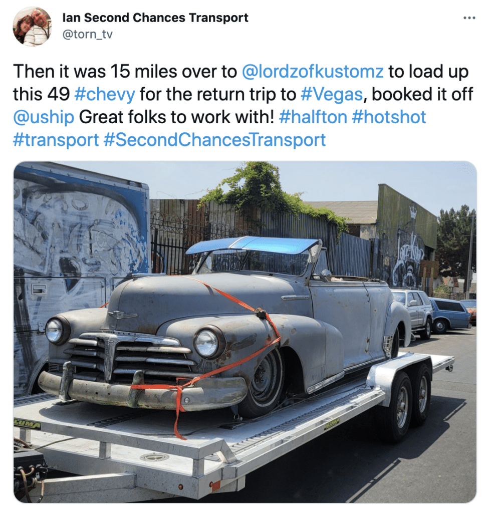 uShip carrier (Ian Second Chances Transport) on Twitter 