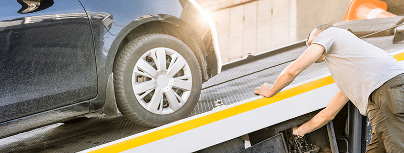 auto transporter loading vehicle