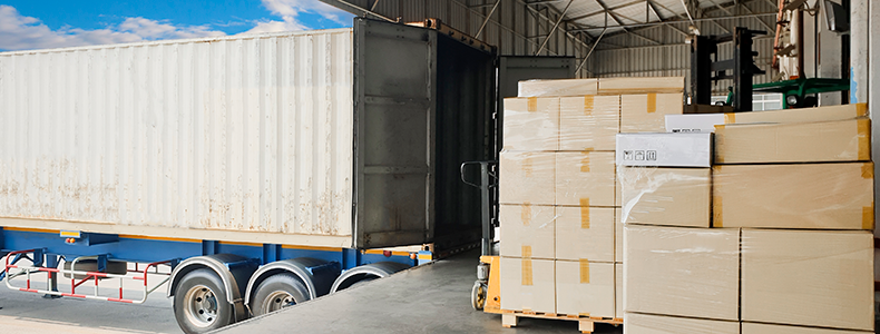 freight being loaded onto truck with fuel surcharge